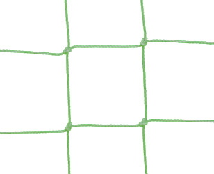 Сетка для ворот  (пара) Толщина 4 мм. Цвет – зеленый