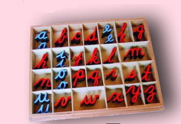 Англ. подвижный деревянный алфавит - прописные буквы.