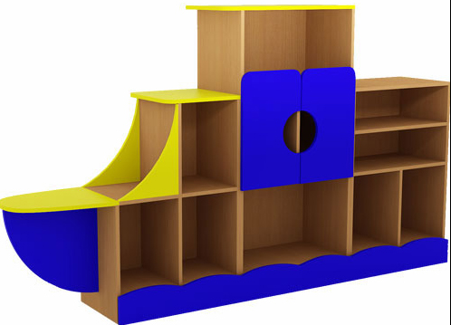Детская мебель Стенка кораблик модель-1(ЛДСП)