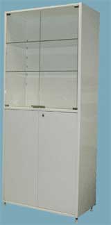 Шкаф металлический двухсекционный однодверный для размещения, хранения лекарственных средств, перевязочных материалов и других изделий медицинского назначения ШМ-03